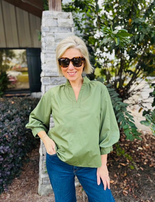 The Poppy Poplin Top