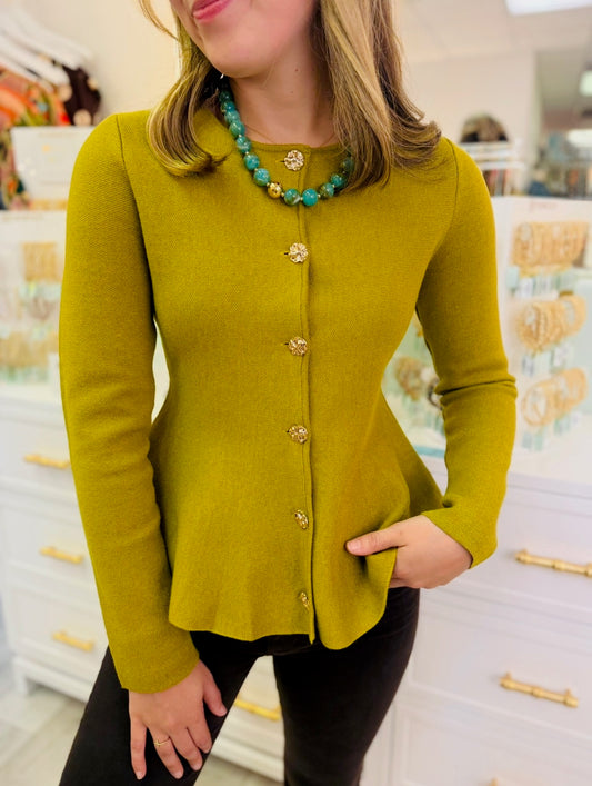 The Preppy Peplum Cardi