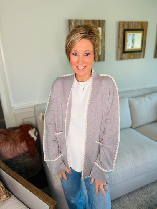 The Eryn Embroidered Cardigan