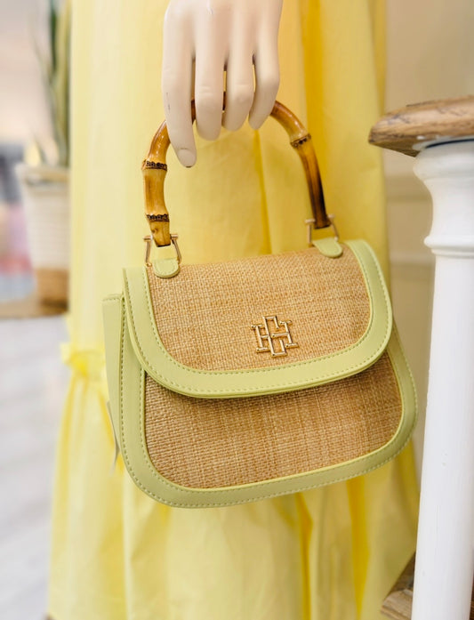 The Jessica Handbag/ Natural Lime