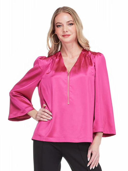 Jade/ The Zola Zip Blouse