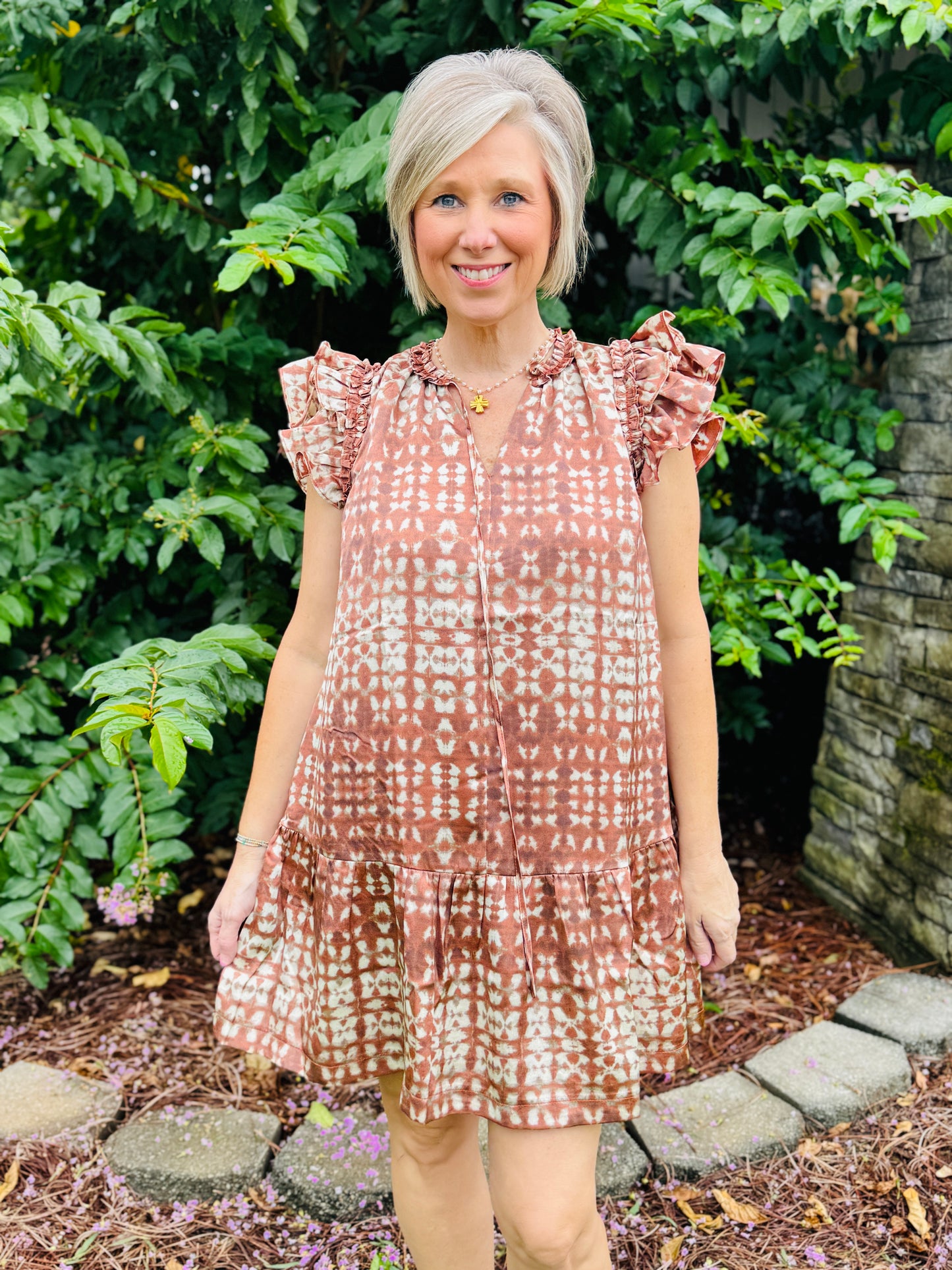 The Pollie Printed Mini Dress