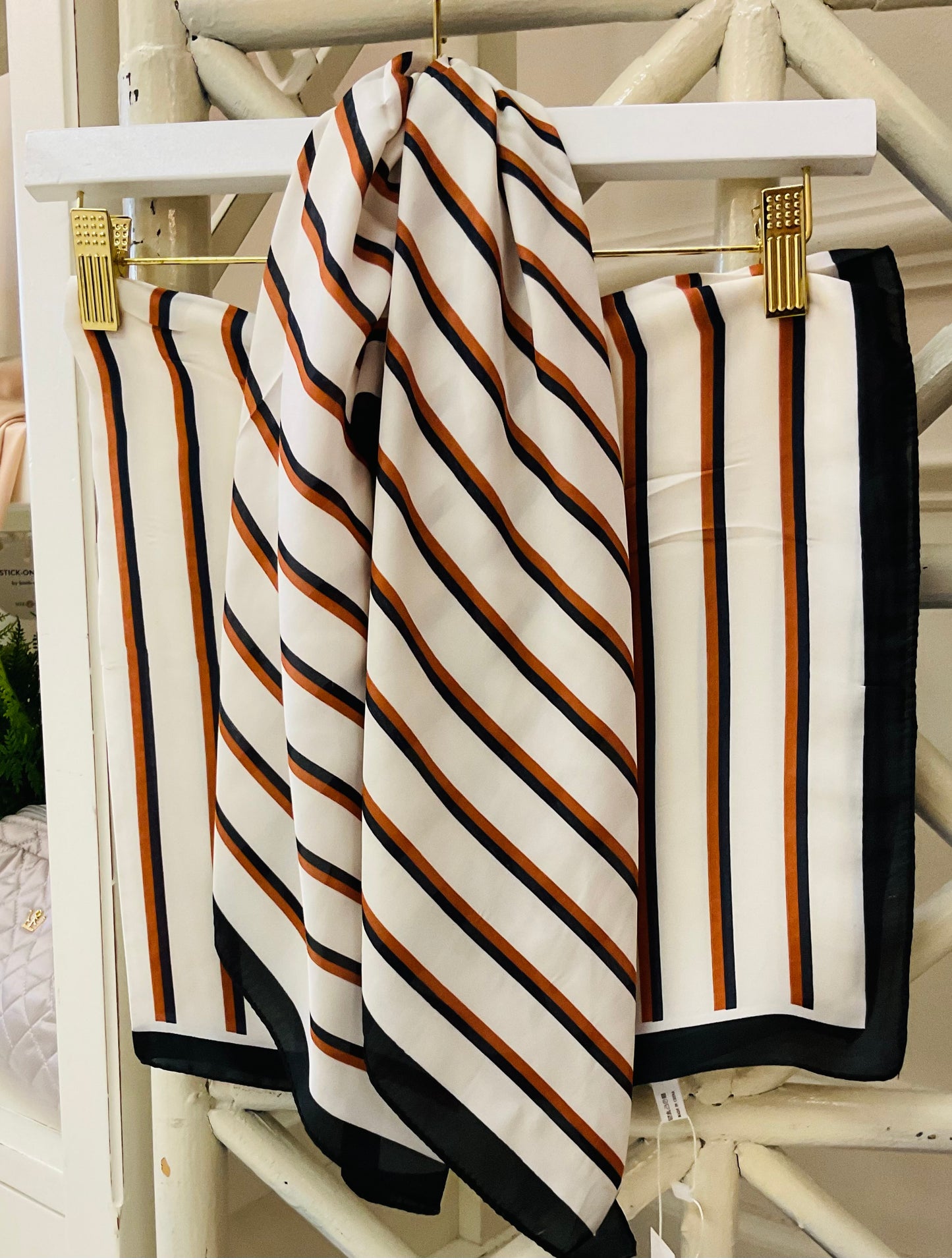 The Striped Satin Scarf
