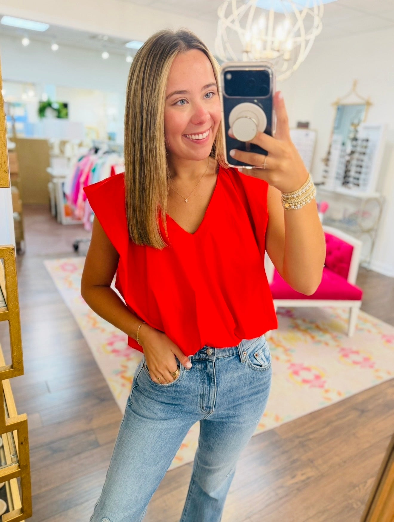 Karlie/ The Basic Bubble Top