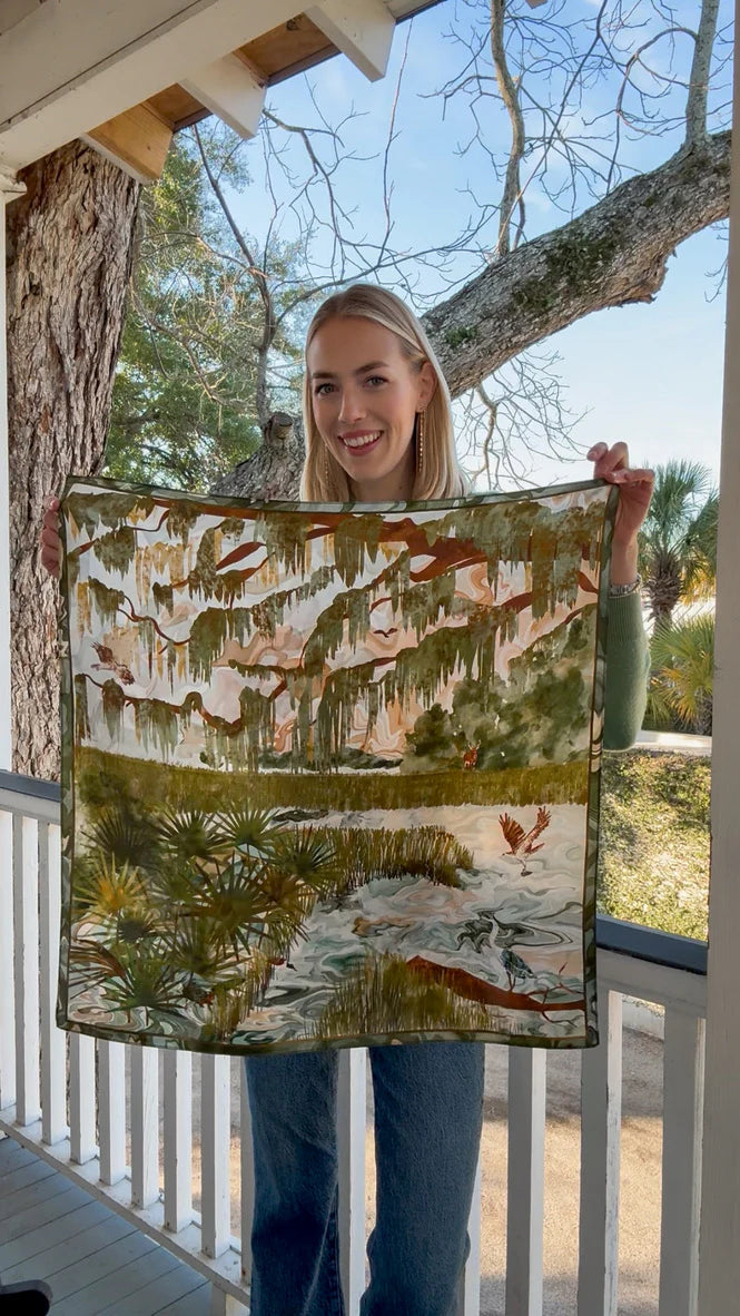 Swells/ The Charleston Marsh Scarf