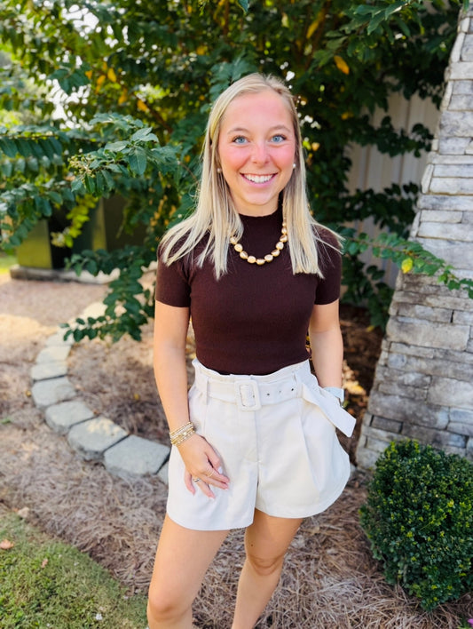 The Lynn Leather Shorts