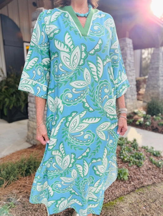Jade/ The Tiffie Trimmed Maxi