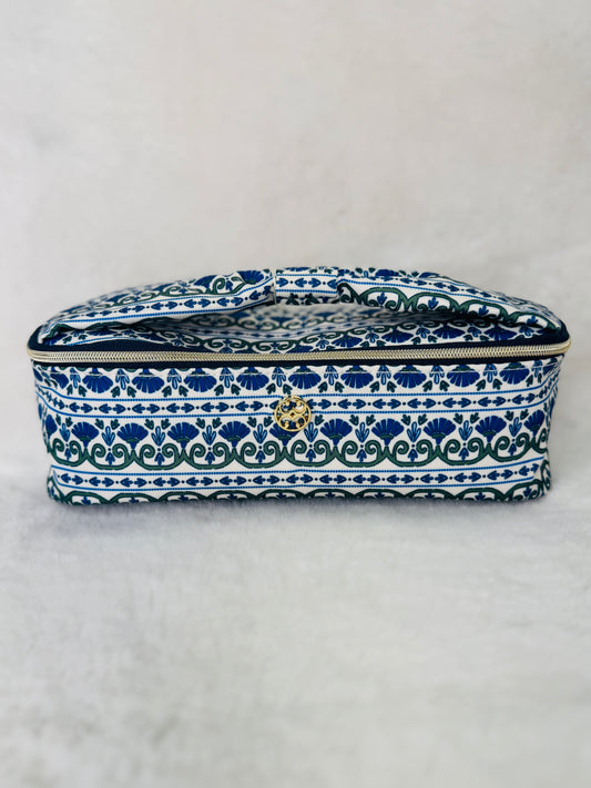 MS/ Kiss & Makeup Mini Bag/ Floral Foulard Navy