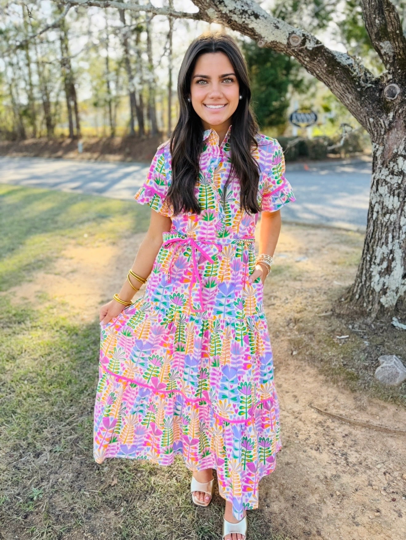 The Lena Maxi Dress/ Petal Parade/ FINAL SALE
