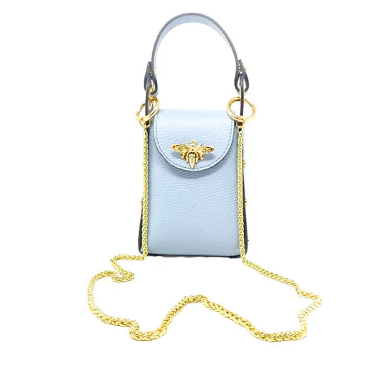The Bailee Butterfly Clutch/ Light Blue