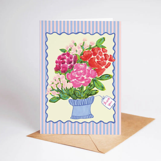 Vase Full of Thank Yous Greeting Card
