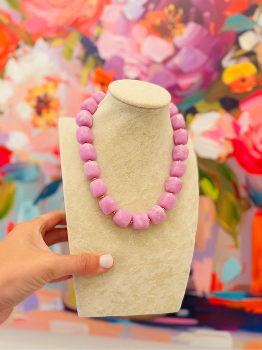 HD/ The Bonnie Beaded Necklace/ Lilac