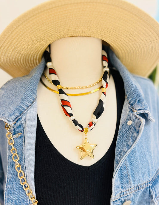 BPD/ The Chapman Gameday Scarf Necklace/ Style 2