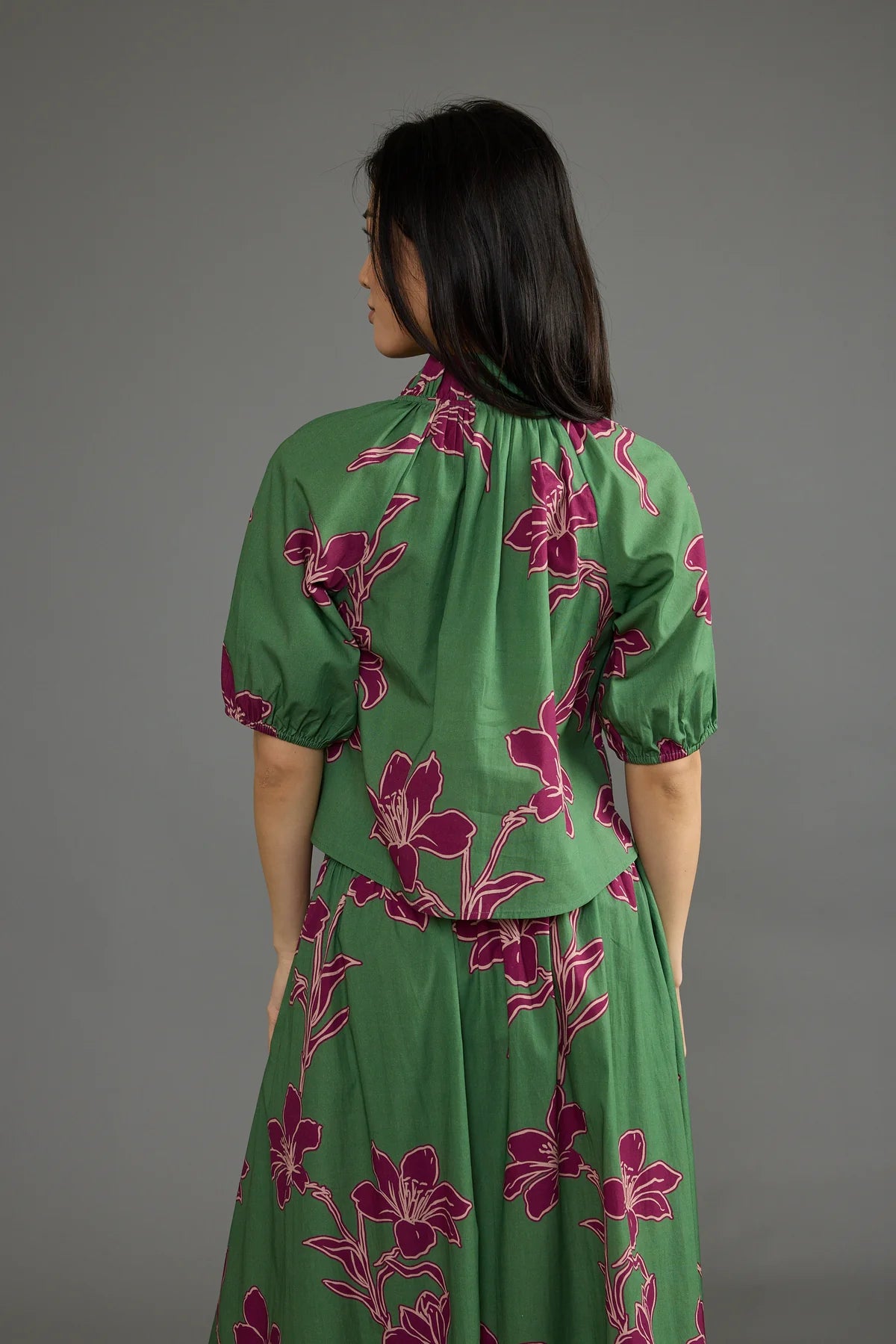 Double A/ The Trish Top/ Verde Orchid