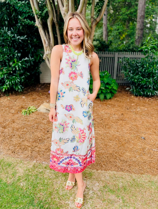 Jade/ The Briar Bloom Column Dress