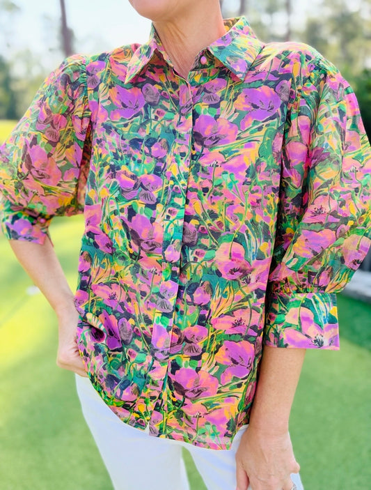 Jade/ The Bloom Rush Blouse