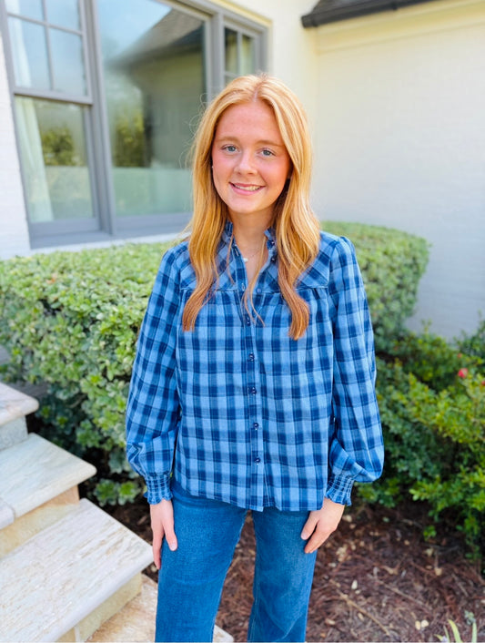The Preston Plaid Top