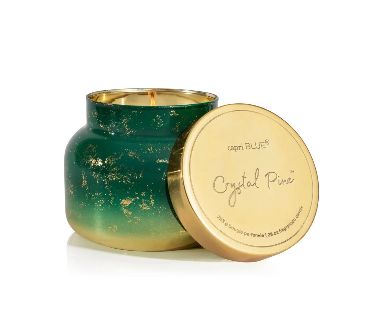 Capri Blue/ Glimmer Oversized Candle/ Crystal Pine