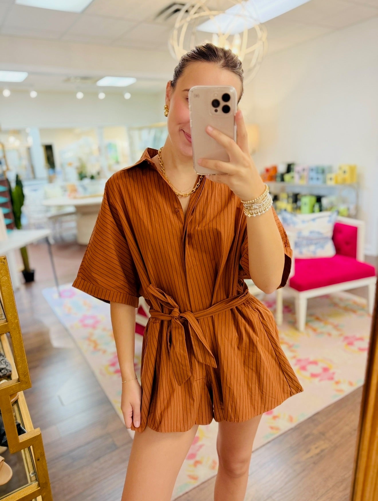 The Terracotta Ridge Romper/ FINAL SALE