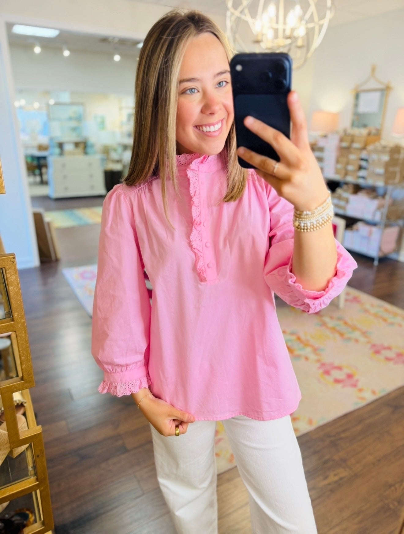 The Ernie Eyelet Top