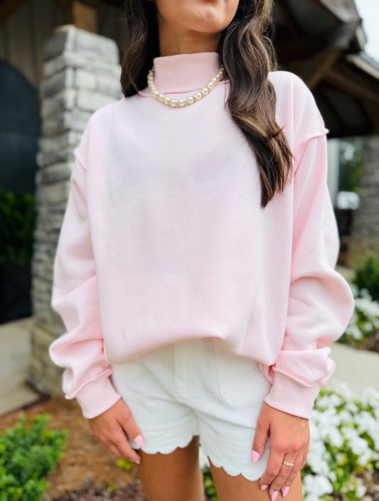 The Sara Solid Mock Neck / FINAL SALE