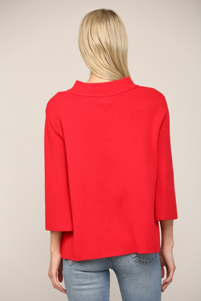 The Meredith Mock Neck Sweater