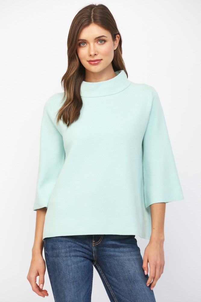 The Meredith Mock Neck Sweater