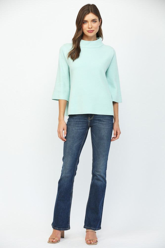 The Meredith Mock Neck Sweater