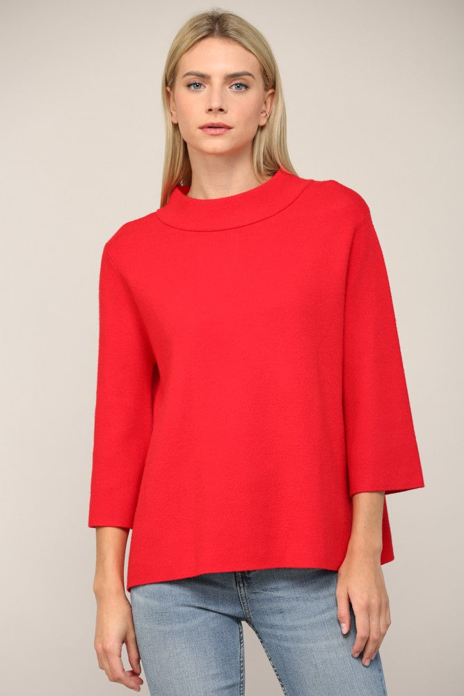 The Meredith Mock Neck Sweater