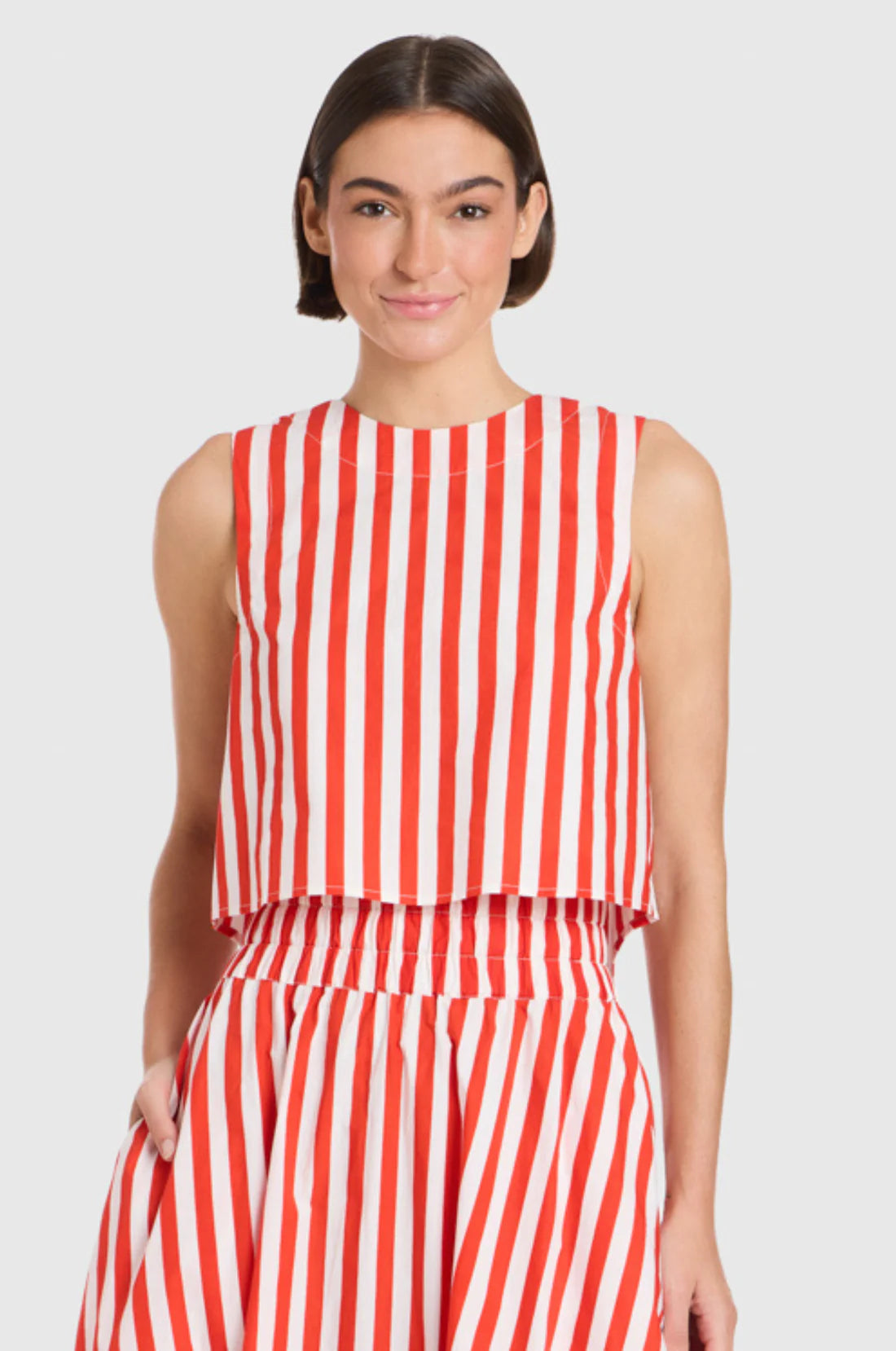 Livro/ The Crop Top/ Red Stripes