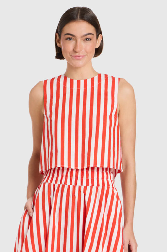 Livro/ The Crop Top/ Red Stripes