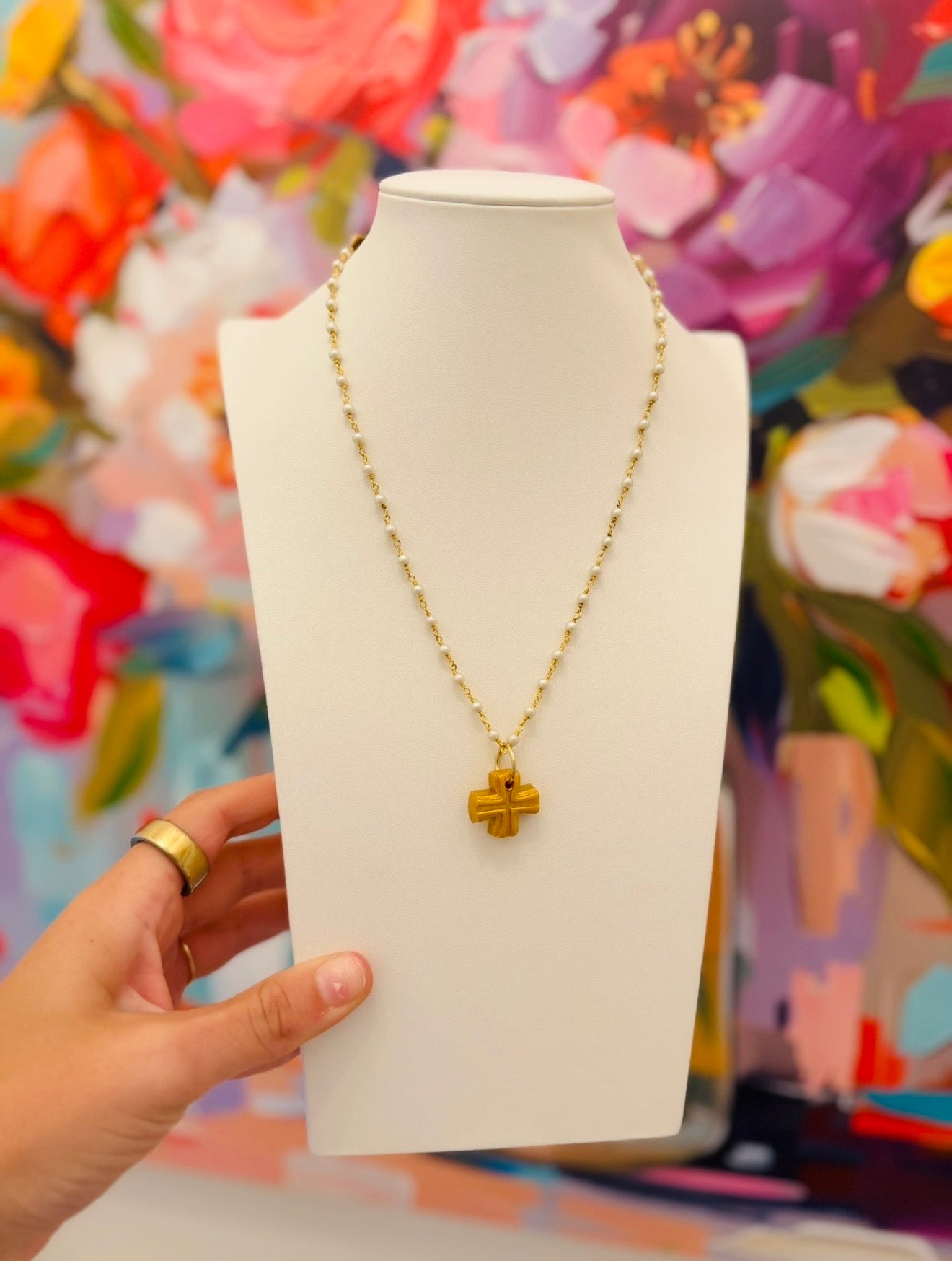 Hidden Truth Jewelry/ The Pearl Chain Necklace + Julia Cross