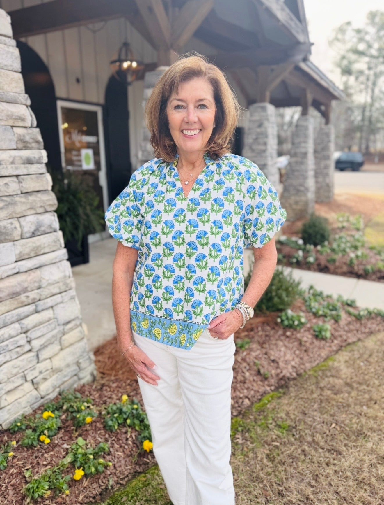 The Frillie Floral Top