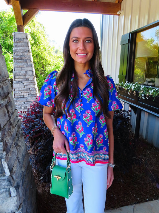 The Falla Floral Top