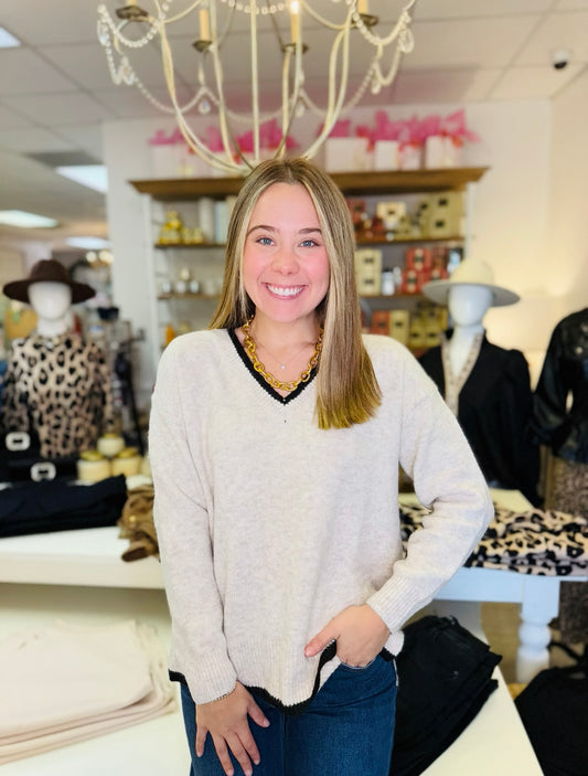 The Velma V-Neck Sweater