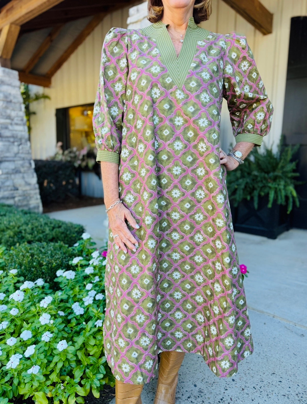 The Frenchie Floral Midi
