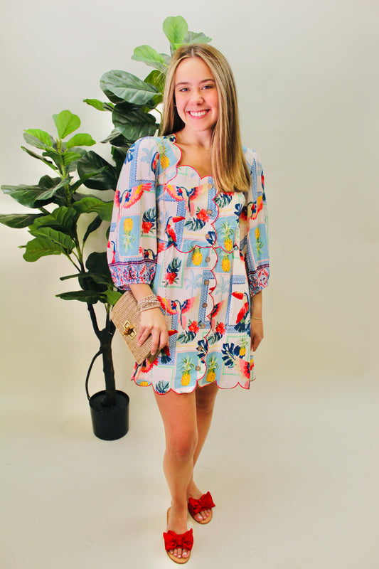 The Tollie Tropical Dress/ FINAL SALE