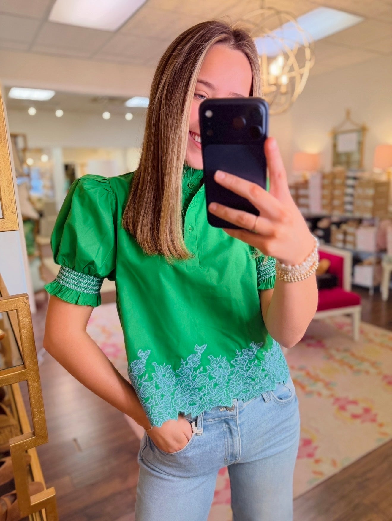 The Ellen Embroidered Top