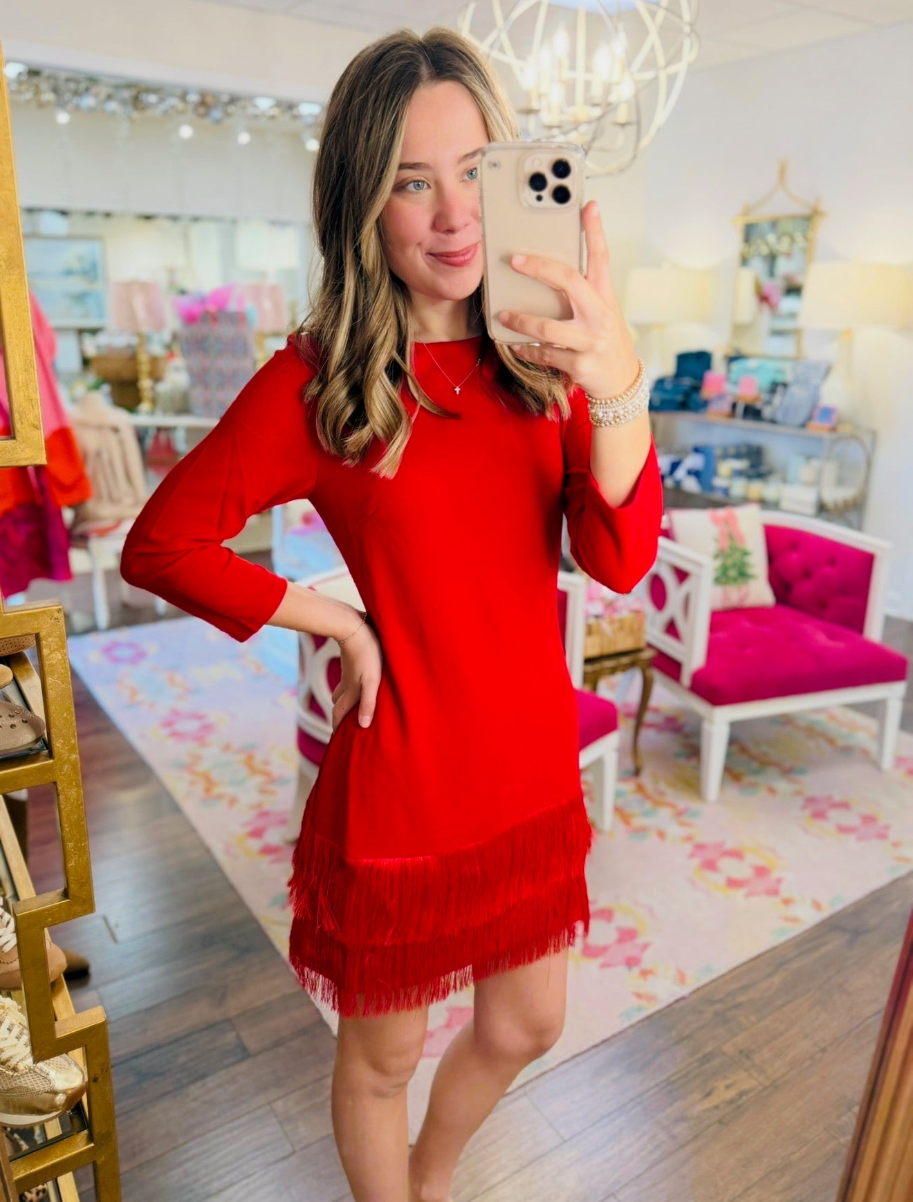 The Venetia Fringe Mini Dress/ FINAL SALE