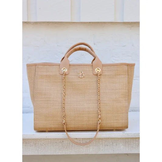 The Melissa Tote Bag/ Natural Tan