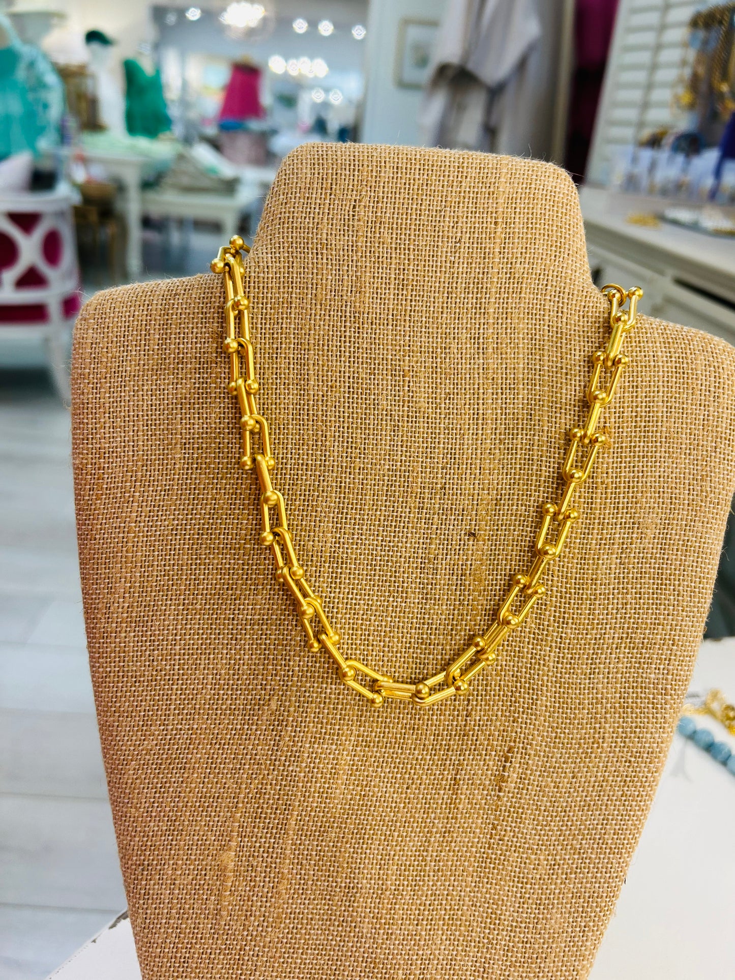 Gold Jackie Chain Necklace