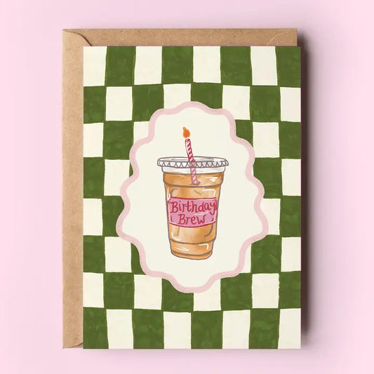 Birthday Brew Iced Coffee Card