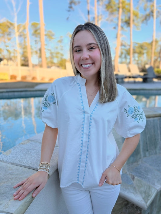 The Elly Embroidered Top