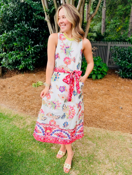 Jade/ The Briar Bloom Column Dress