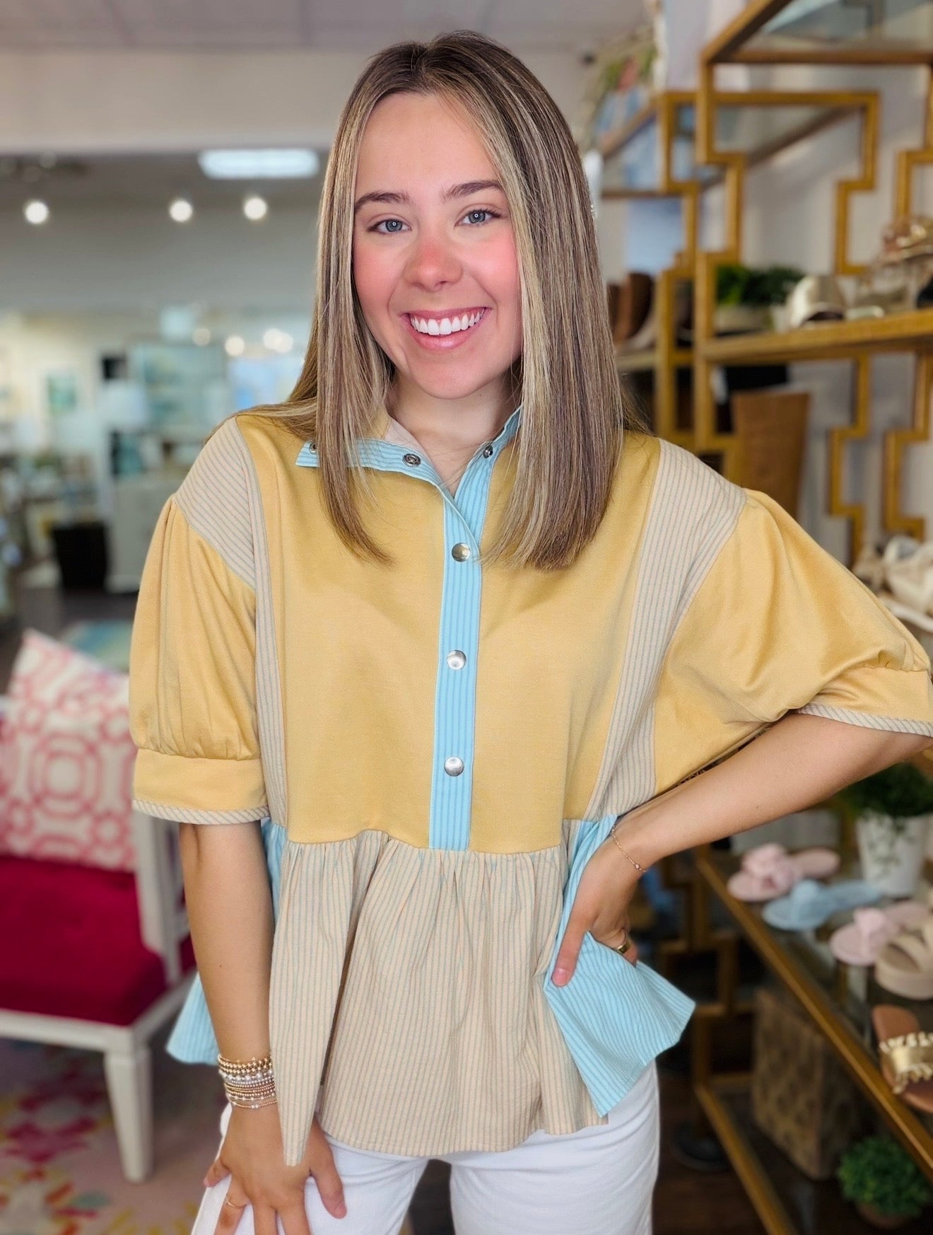 The Sharlee Snap Top