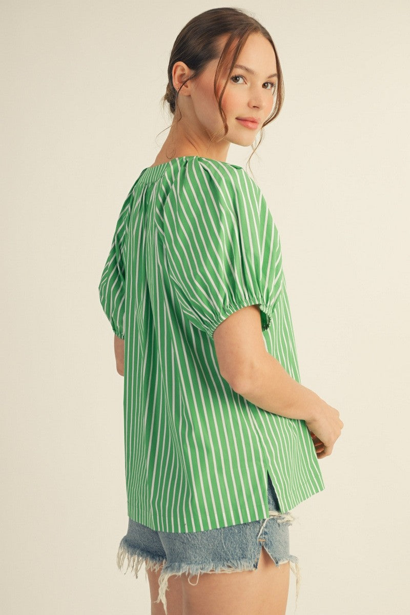 The Paley Pinstripe Top / FINAL SALE