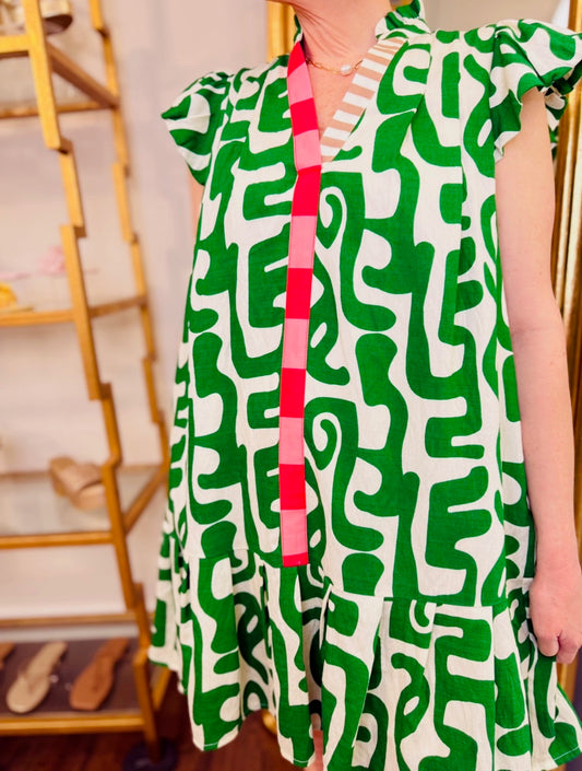 The Aimee Abstract Dress