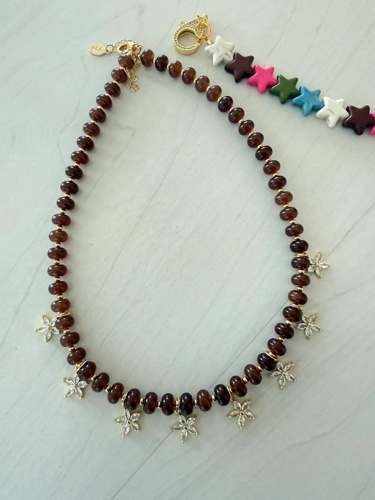 Smith & Co/ Beaded Bloom Necklace