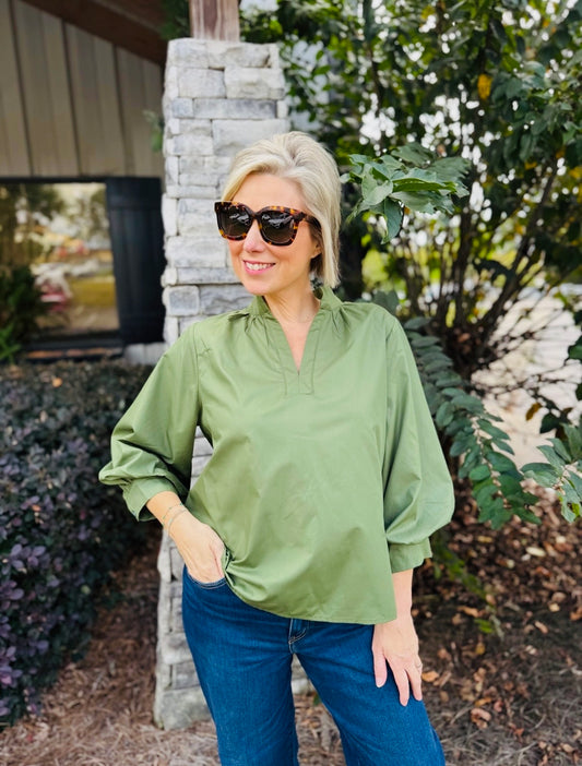 The Poppy Poplin Top