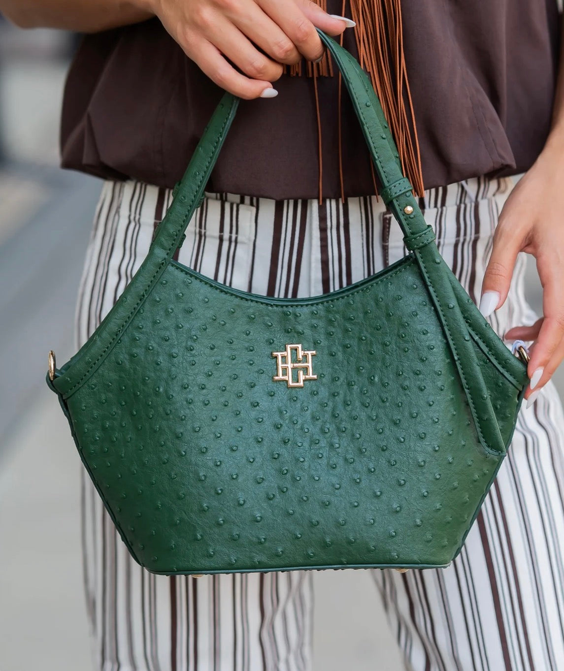 The Pierce Mini Tote/ Hunter Green EO